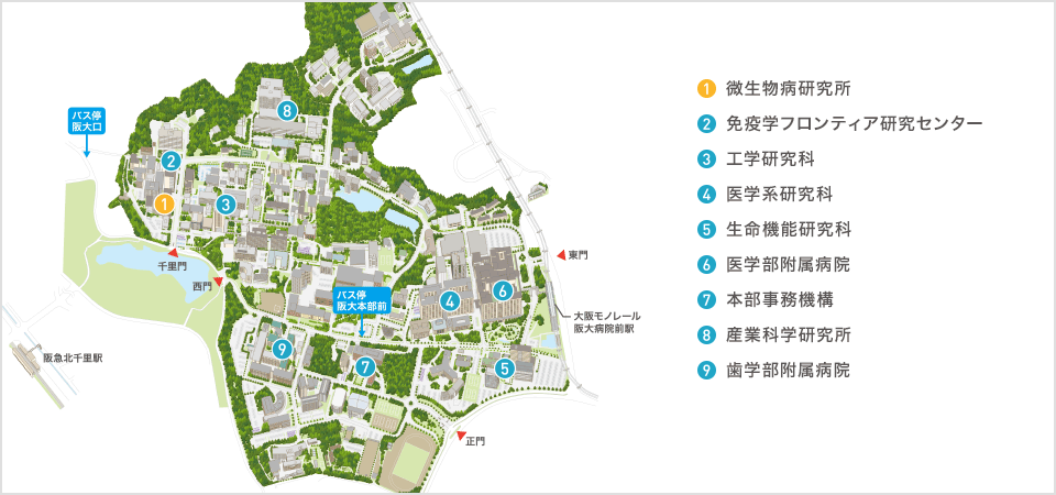 キャンパス内マップ / Campus Map